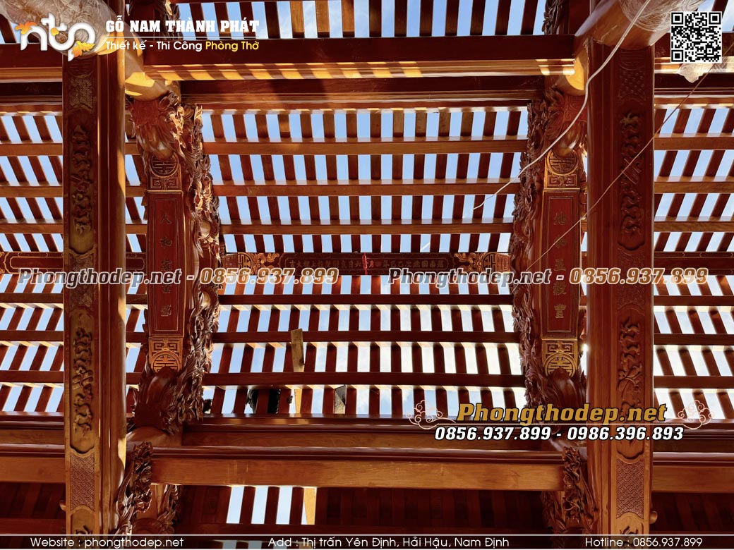 Thượng lương nhà 5 gian thông hiên tại Sài Gòn